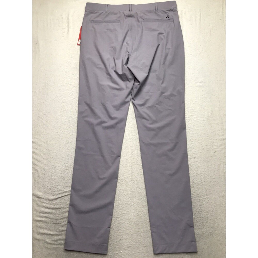 NWT REDVANLY Kent Golf Pants Men L (34x34) Cloud Gray Glyding Nylon Stretch